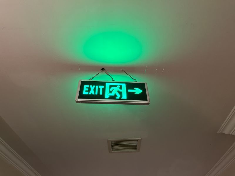 Exit Sign Installation