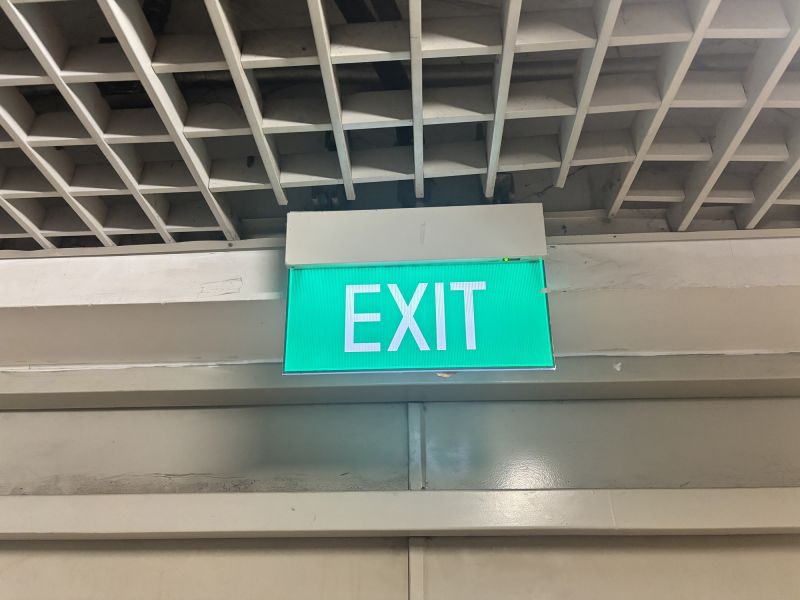 Exit Sign Installation