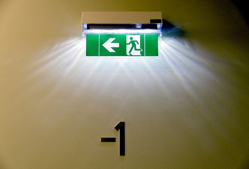 Exit Sign in Emergency Lighting
