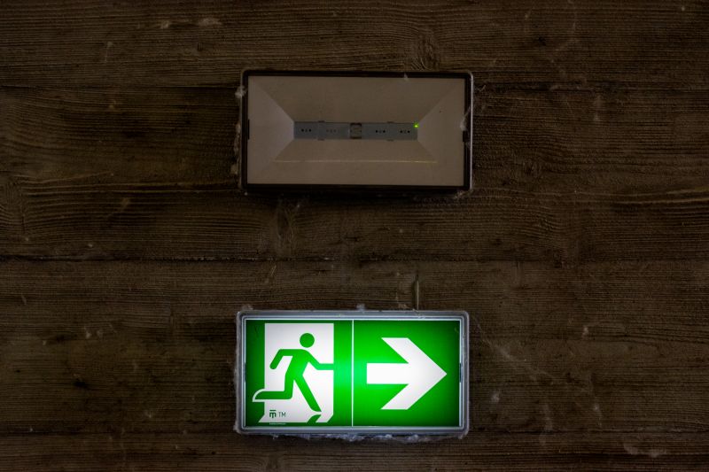 Illuminated Exit Signs
